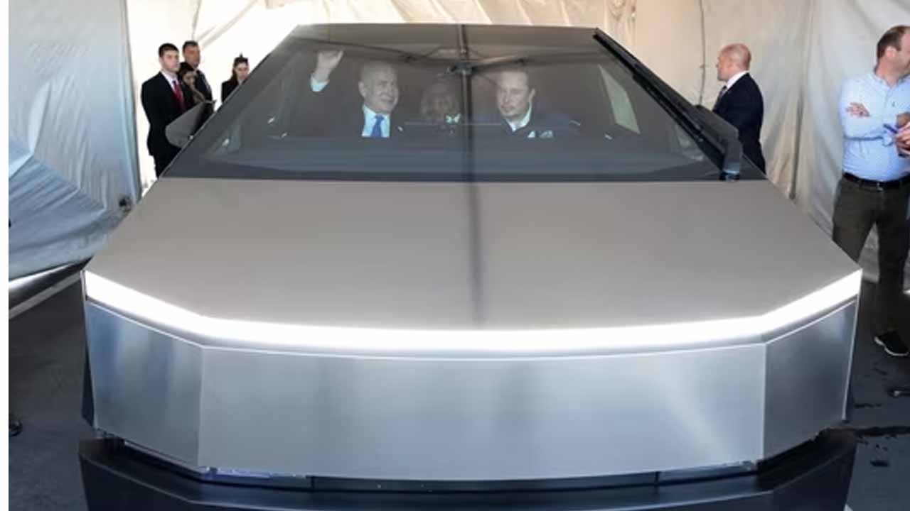 Elon Musk with Benjamin Netanyahu:ఎలాన్ మస్క్‌తో సైబర్ ట్రక్కులో బెంజమిన్ జర్నీ.. వైరలవుతోన్న వీడియో