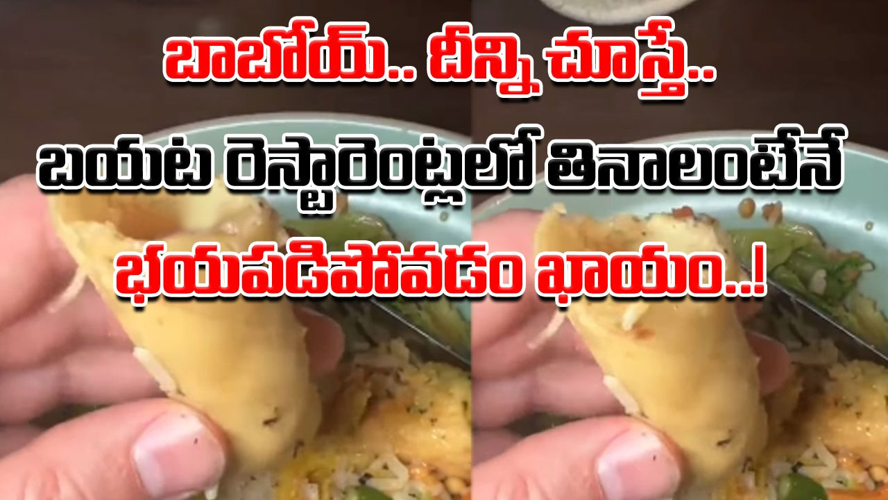 Viral Video: రెస్టారెంట్‌లో స్ప్రింగ్ రోల్స్ తింటున్న ఓ వ్యక్తికి సడన్‌గా ఓ డౌట్.. లోపల ఏదో కదులుతోందని చూస్తే..