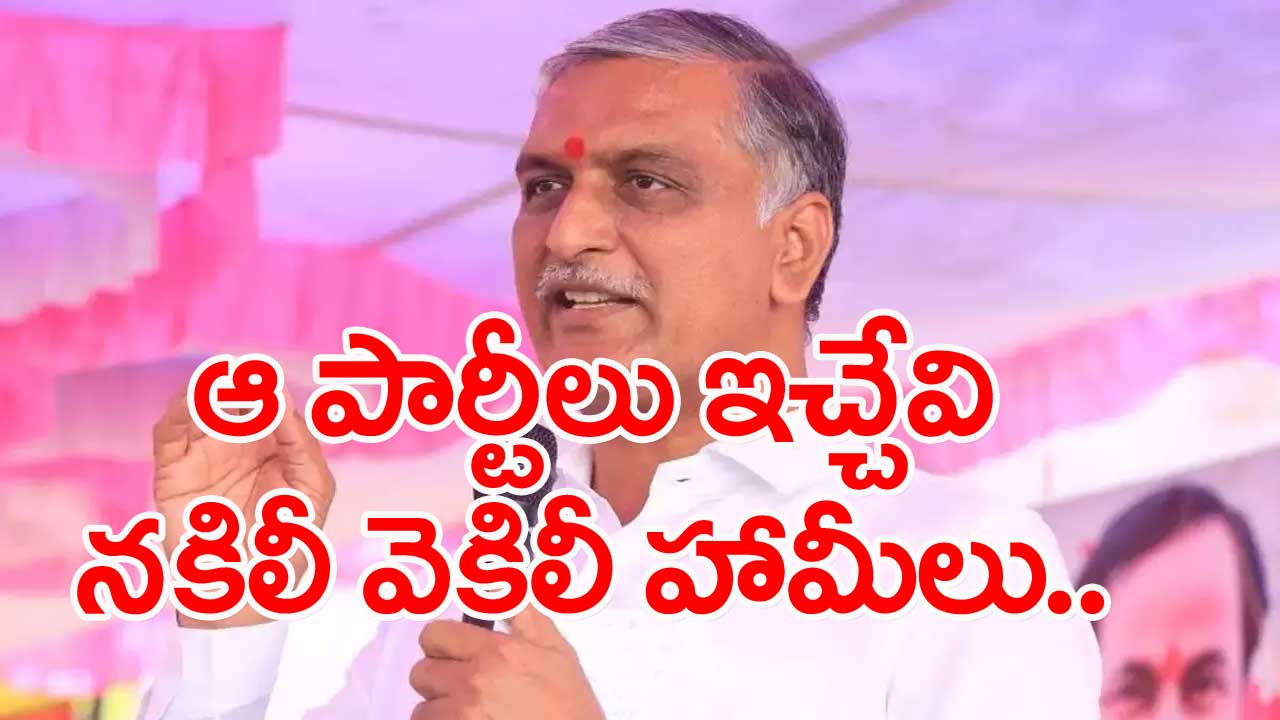 Harish Rao: నినాదాలు నిజం చేసే పార్టీ బీఆర్ఎస్