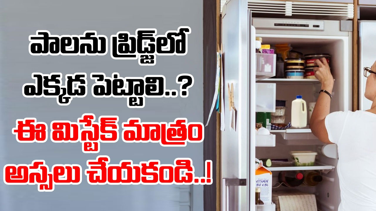 Fridge-Milk: ఫ్రిడ్జ్‌లో పాలను ఎక్కడ ఉంచుతున్నారు..? తెలియక అందరూ చేస్తున్న బిగ్ మిస్టేక్ ఇదే..!