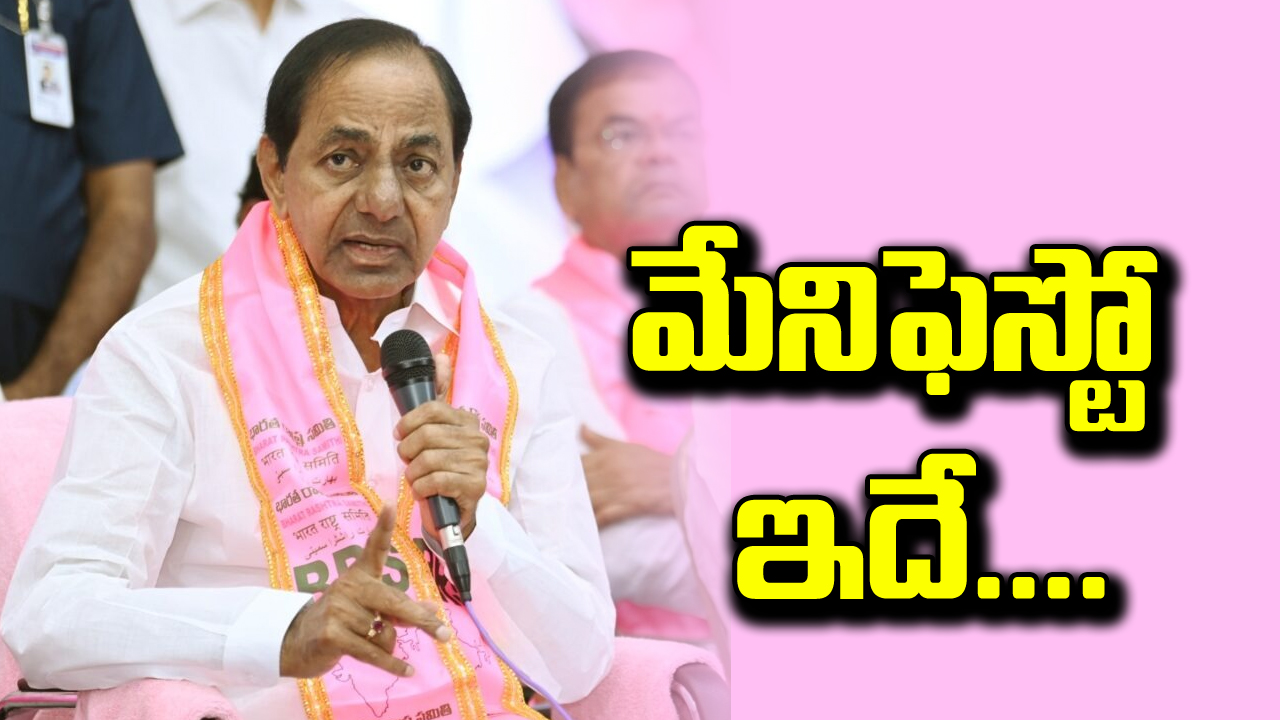 2023 BRS Manifesto : బీఆర్ఎస్ మేనిఫెస్టోను రిలీజ్ చేసిన సీఎం కేసీఆర్