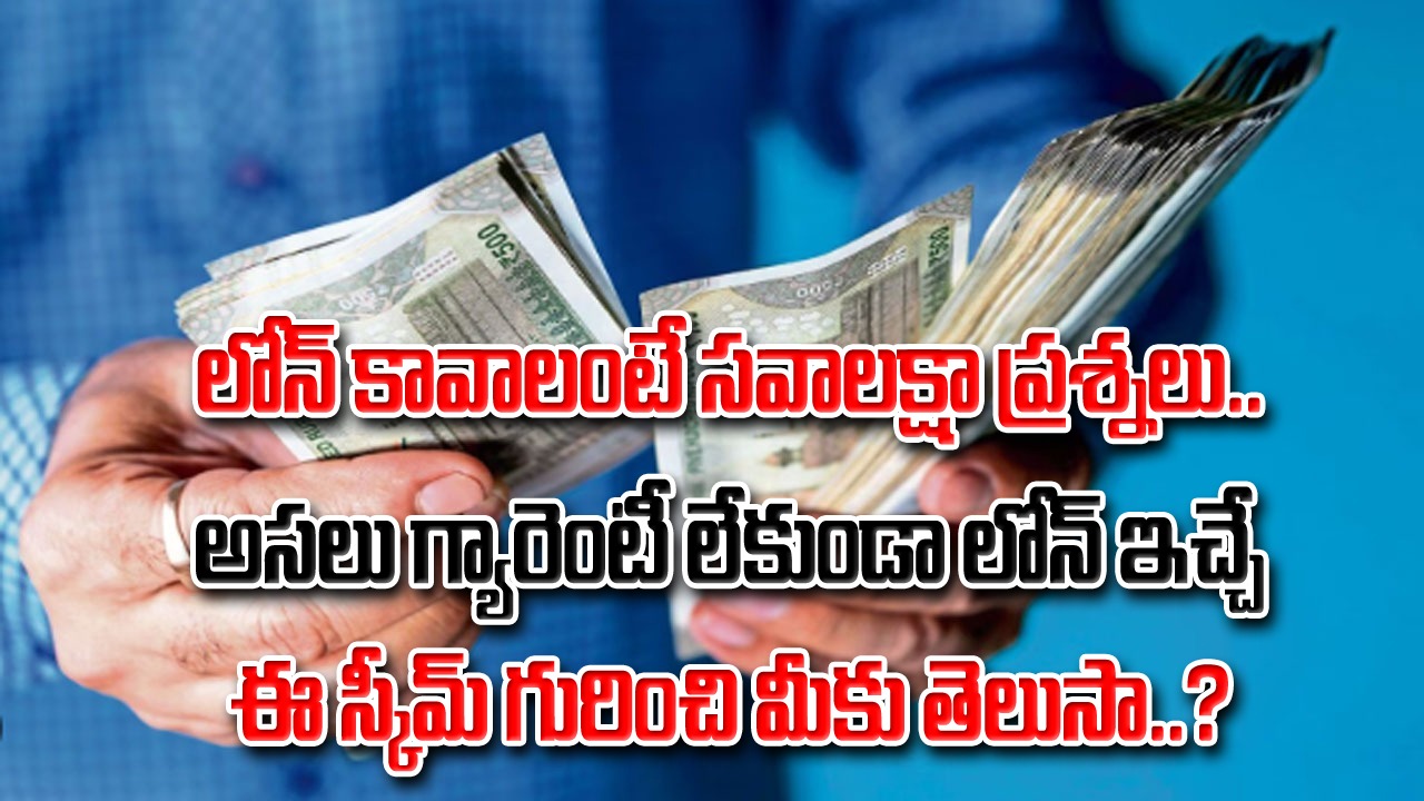 Loan: గ్యారెంటీ లేకుండా లోన్.. వడ్డీ కూడా చాలా తక్కువండోయ్.. కేంద్రం ప్రవేశ పెట్టిన ఈ స్కీమ్ గురించి తెలుసా..?