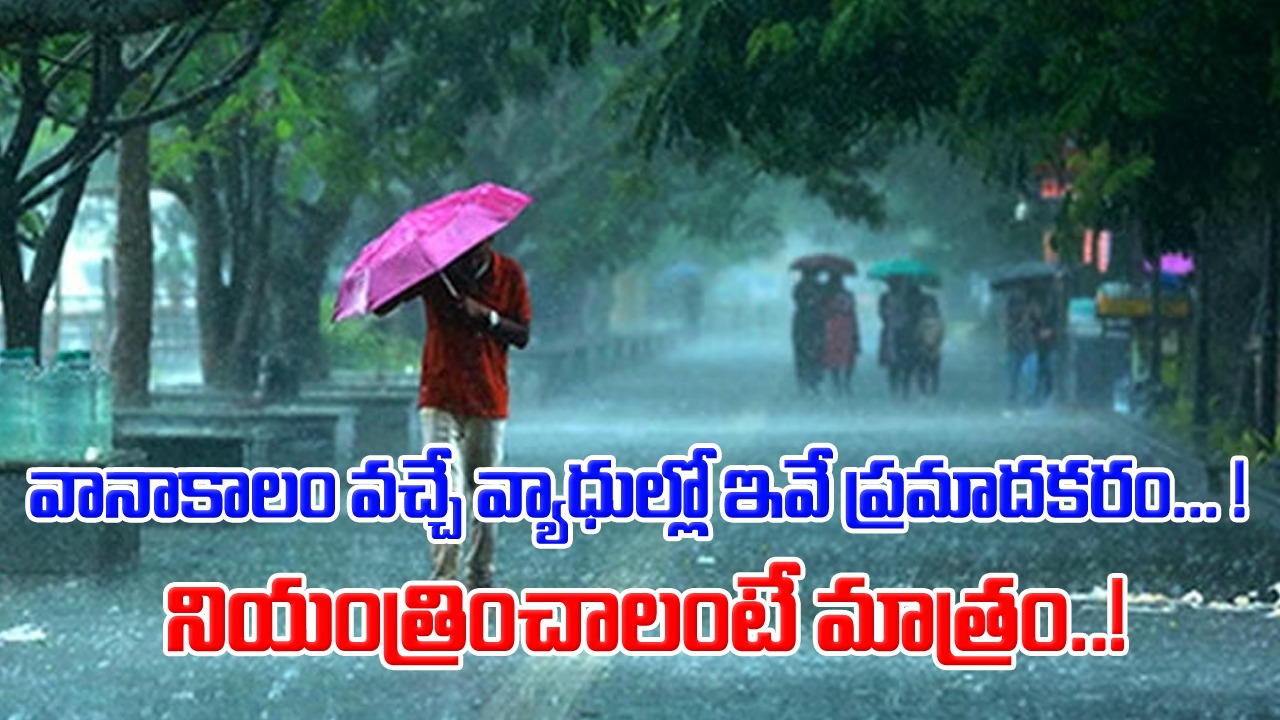 monsoon: వానాకాలం తనతోపాటు పట్టుకొచ్చే రోగాల సంగతి తెలుసుగా.. అందుకే కాస్త జాగ్రత్త అవసరం.. ఈ కాలంలో వచ్చే వ్యాధులు ఇవే...!