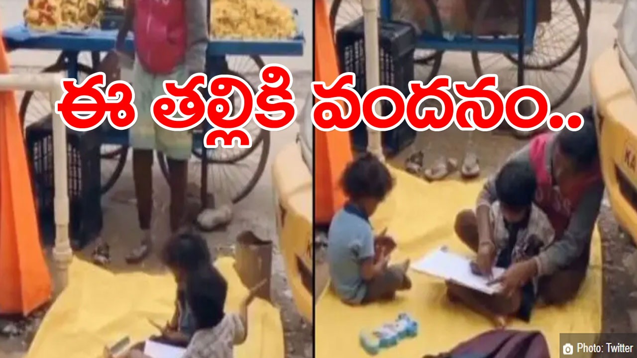 Viral Video: తల్లీ నీకు పాదాభివందనం.. రోడ్డు పక్కన పళ్లు అమ్ముకుంటూ పిల్లలను చదివిస్తున్న మహిళ.. వీడియో వైరల్!