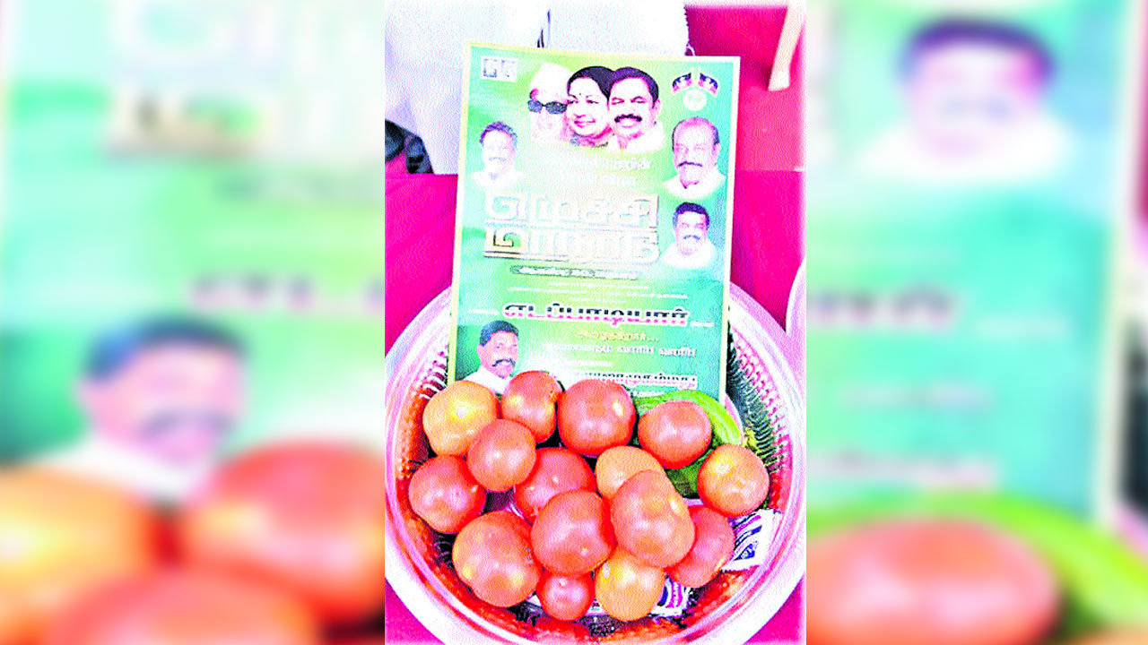 Tomatoes: తాంబూలం పళ్లెంలో టమోటాలు