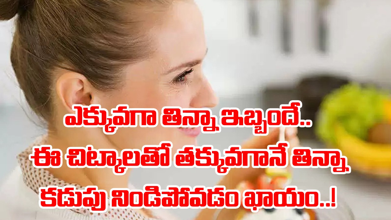 Health Tips: ఇష్టమైన ఆహారం కదా అని తెగ లాగించేస్తున్నారా..? తక్కువ తిన్నా కడుపునిండిపోయే చిట్కాలివీ..!