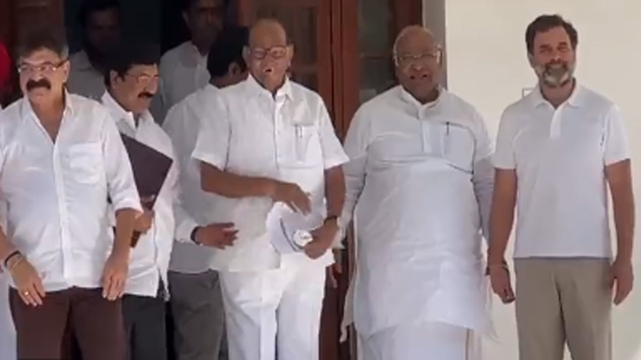 Pawar meets Kharge: ఖర్గే, రాహుల్‌ను కలిసిన శరద్ పవార్