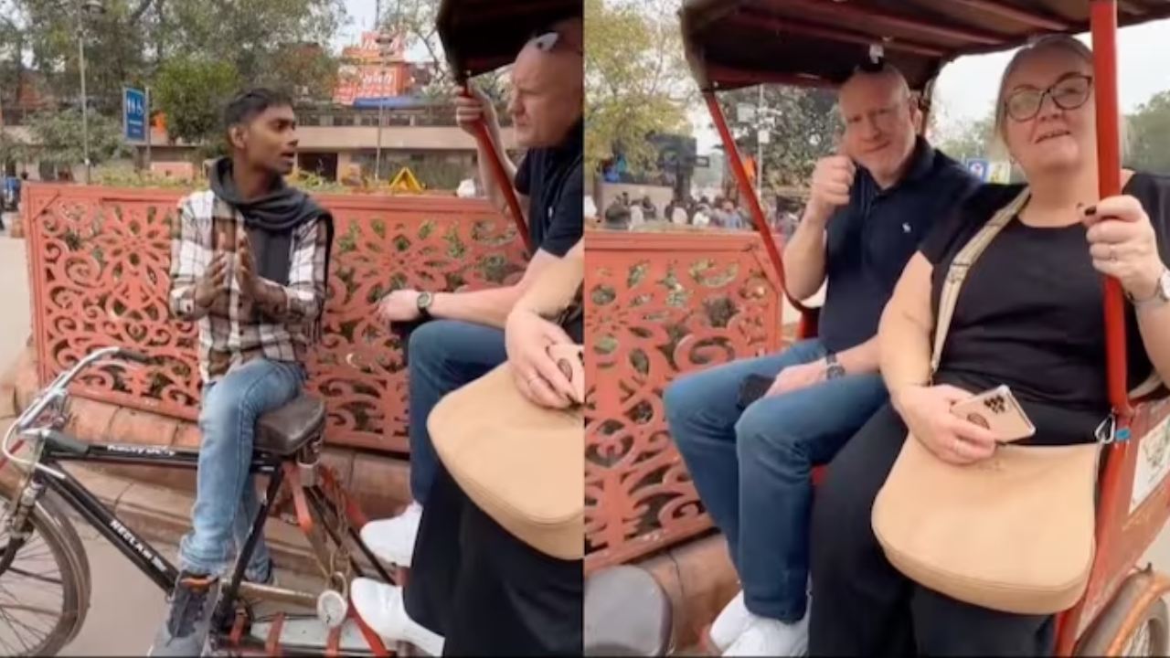 Viral Video: ఇంగ్లిష్‌లో దడదడలాడించిన రిక్షావాలా.. బ్రిటిషర్లనే షేక్ చేశాడుగా.. 