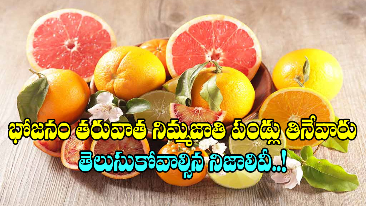 Citrus Fruits: భోజనం తరువాత నిమ్మజాతి పండ్లు తినడం ఆరోగ్యమేనా? వైద్యులు బయటపెట్టిన నిజాలివీ..!