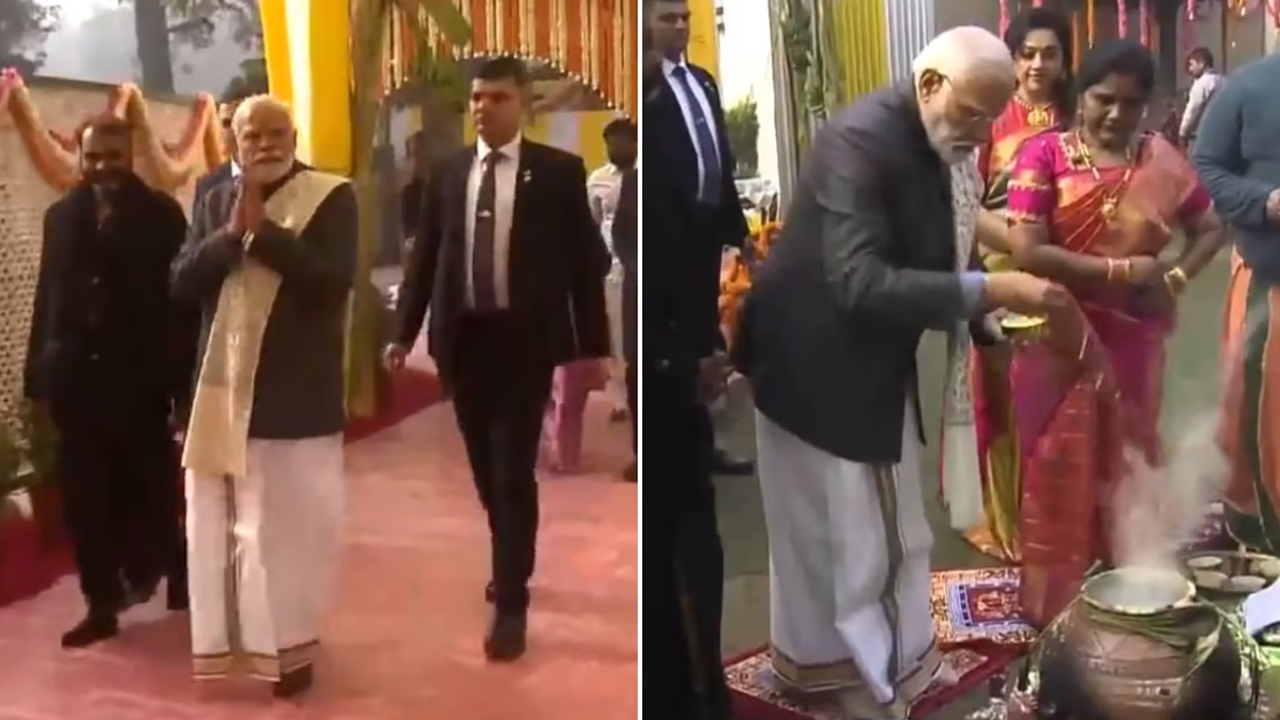 PM Modi: సంప్రదాయ పంచెకట్టులో మోదీ.. ఢిల్లీలో ఘనంగా సంక్రాంతి వేడుకలు