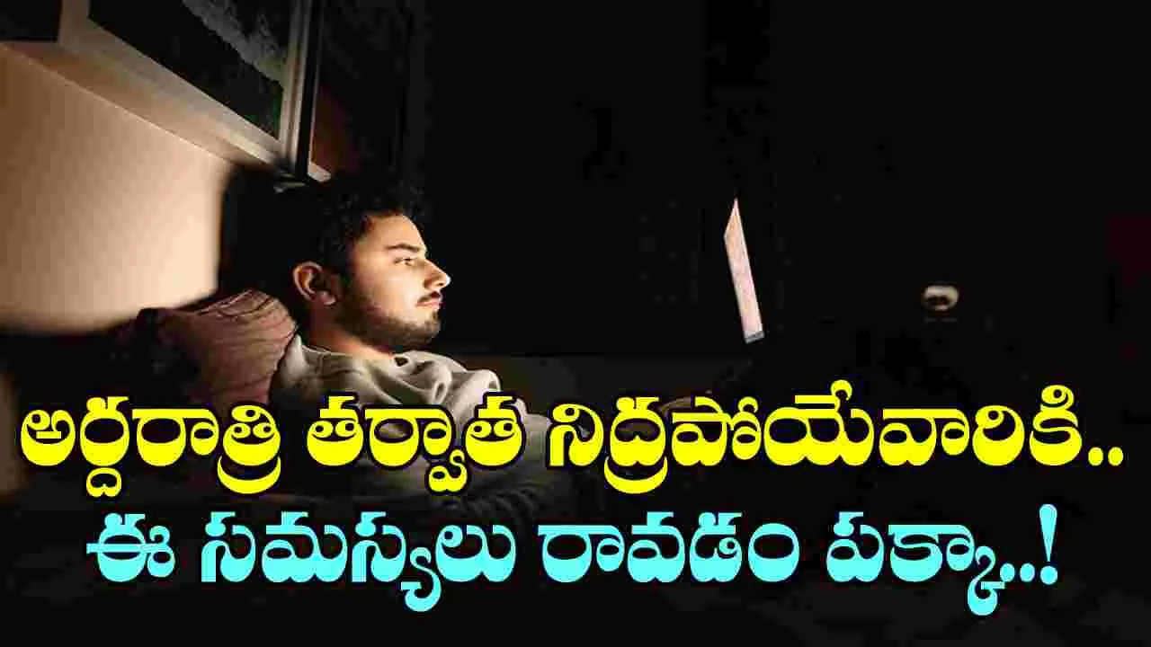 Late Night Sleep: ప్రతిరోజూ అర్దరాత్రి తరువాత  నిద్రపోయే అలవాటుందా? అయితే మీకూ ఈ సమస్యలు రావడం పక్కా..!