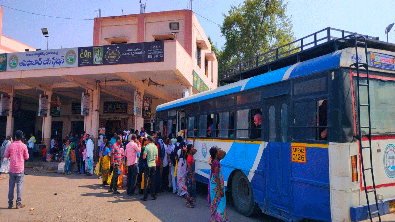Kumaram Bheem Asifabad-    మేడారంకు 80 ప్రత్యేక బస్సులు 