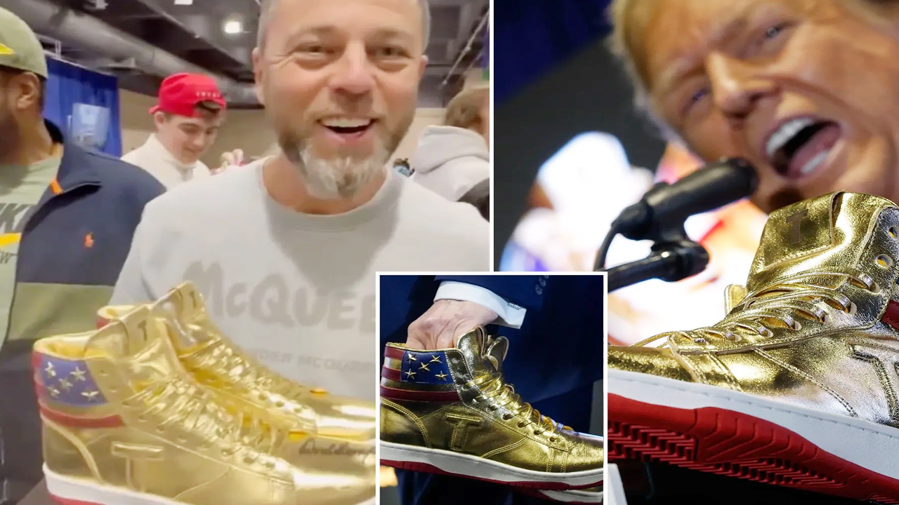 Golden Sneakers: ట్రంప్ ఆటోగ్రాఫ్డ్ గోల్డెన్ షూస్ దక్కించుకున్న వ్యాపారవేత్త.. వాటి విలువ ఏంతంటే