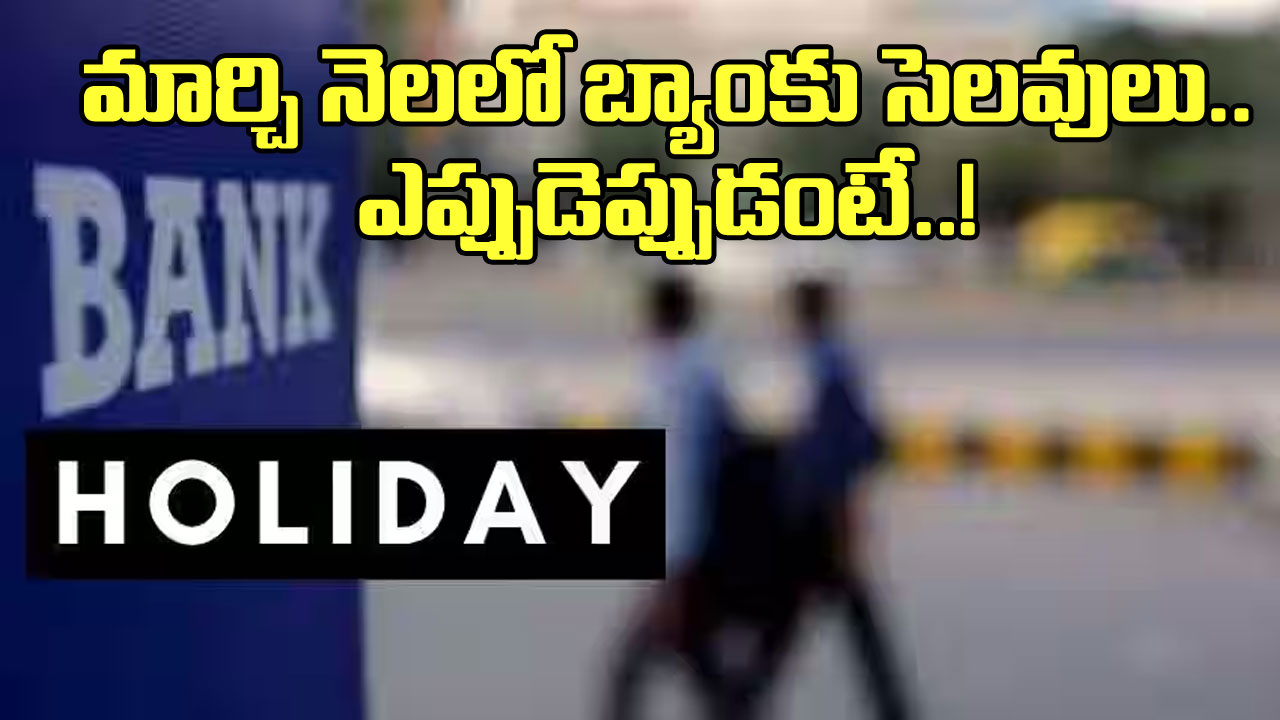 Bank Holidays:  బ్యాంక్ ఖాతాదారులకు అలెర్ట్.. మార్చిలో  ఏకంగా 14రోజులు సెలవు..  ఎప్పుడెప్పుడంటే..!