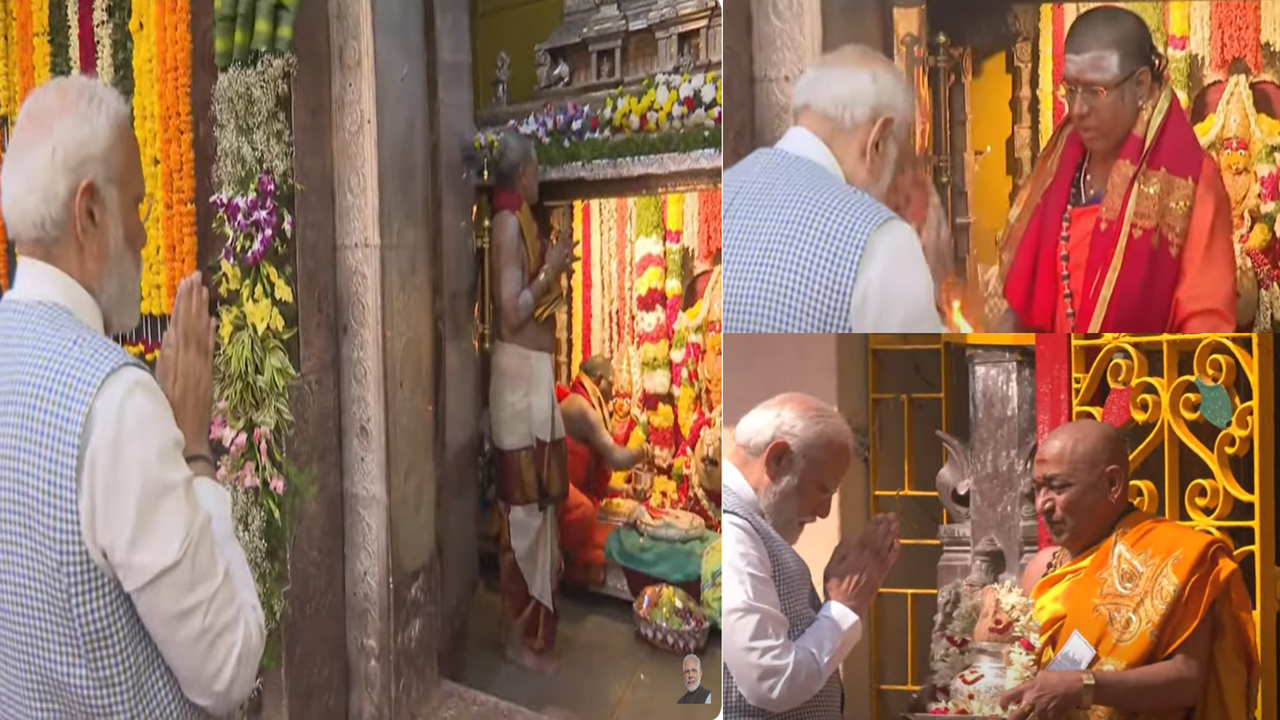 PM Modi: ఉజ్జయిని మహంకాళీ ఆలయంలో ప్రధాని మోదీ ప్రత్యేక పూజలు