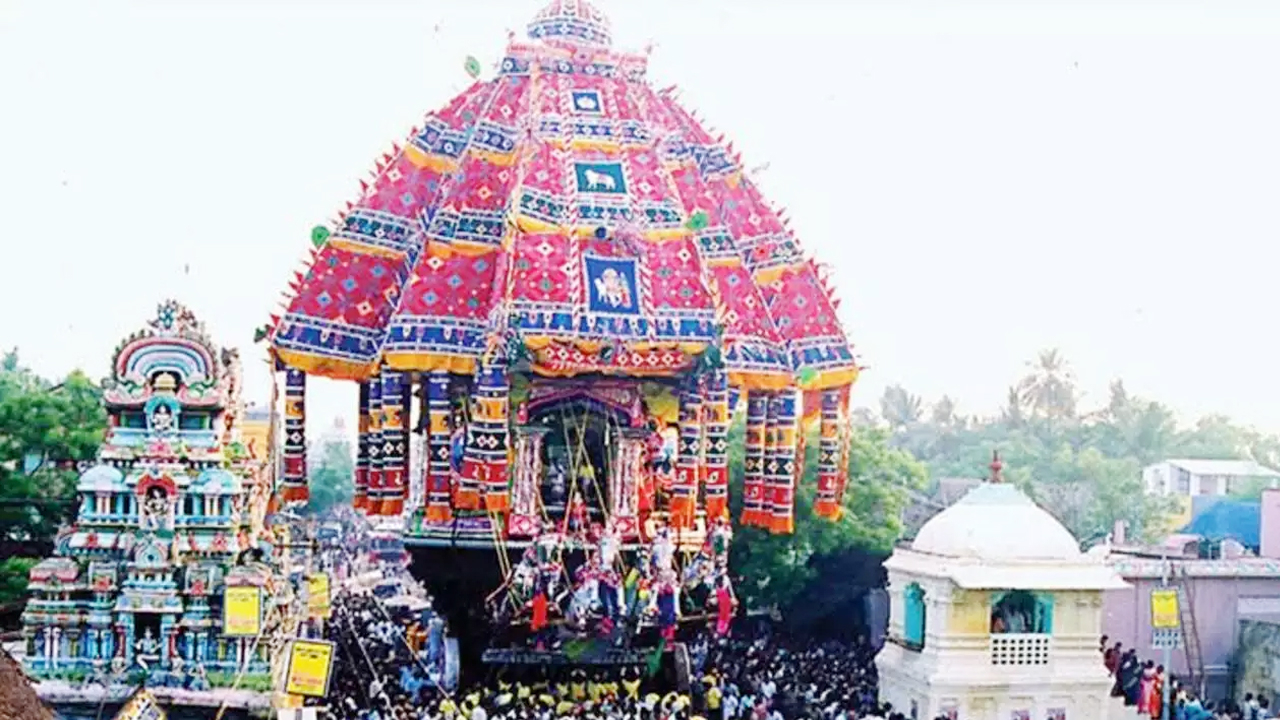 Thyagaraja Temple: ఆలయంలో కార్ ఫెస్టివల్.. పెద్ద ఎత్తున తరలివచ్చిన భక్తులు