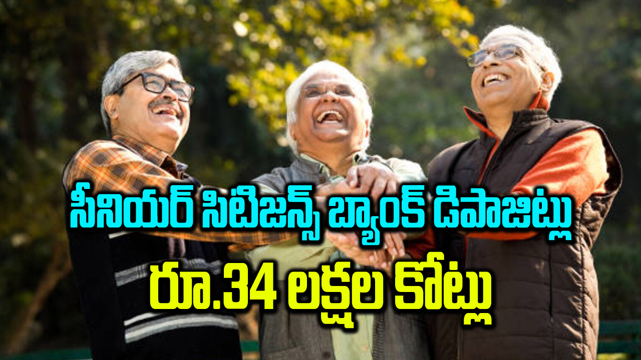 సీనియర్‌ సిటిజన్స్‌ బ్యాంక్‌ డిపాజిట్లు  రూ.34 లక్షల కోట్లు