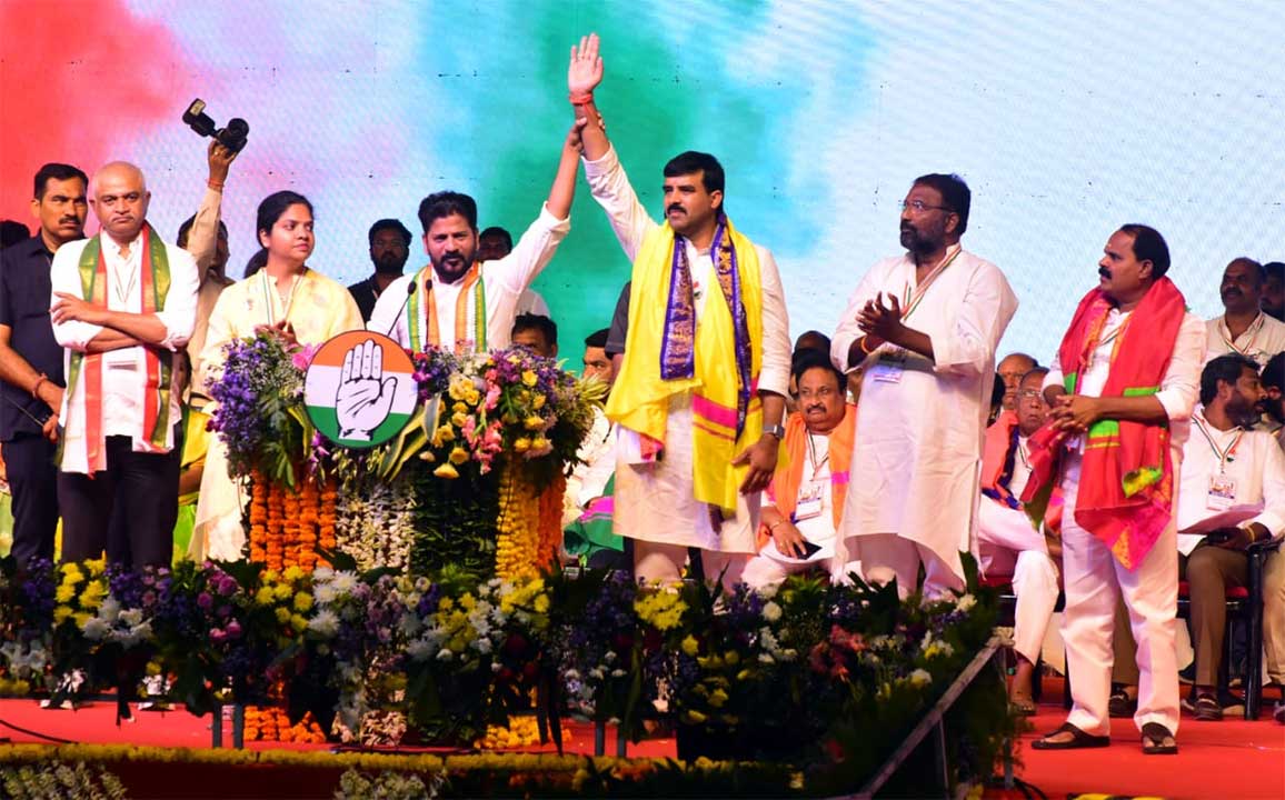 Congress:  నారాయణపేటలో కాంగ్రెస్ జన జాతర సభ దృశ్యాలు..