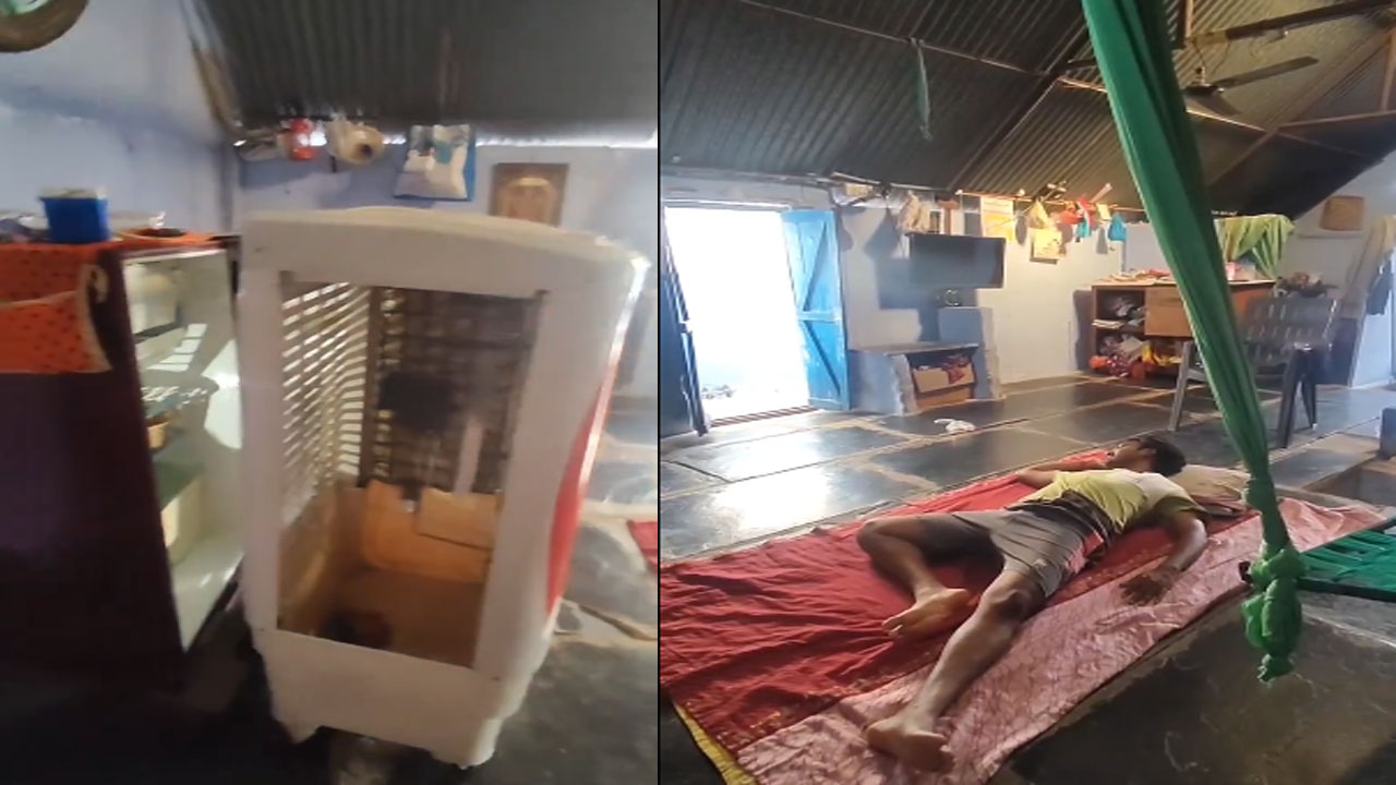 Viral Video: ఫ్రిడ్జ్, కూలర్‌తో వెరైటీ ఏసీ తయారు చేసిన వ్యక్తి.. నెటిజన్లు ఎందుకు తిడుతున్నారంటే..!