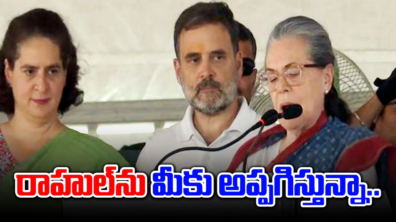 Lok Sabha Elections: నా కుమారుడిని మీకు అప్పగిస్తున్నాను.. రాయబరేలి ప్రజలకు సోనియా అప్పీల్