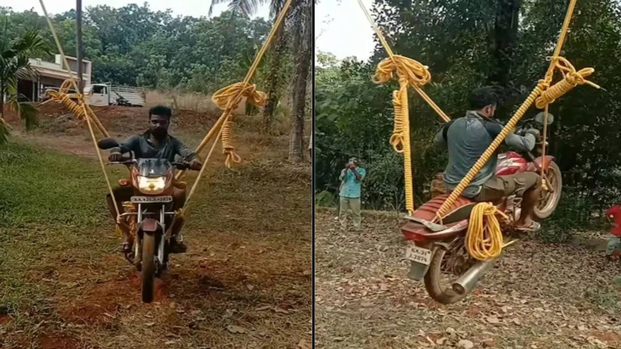 Viral: వామ్మో..  బైక్‌ను ఇలాక్కూడా వాడొచ్చా.. ఏం తెలివిరా బాబూ.. 