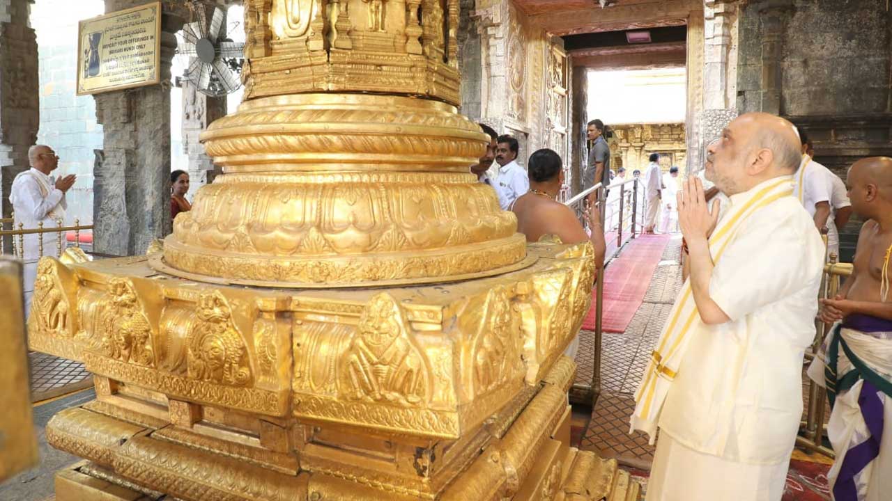 Amit Shah: తిరుమల శ్రీవారిని దర్శించుకున్న అమిత్ షా