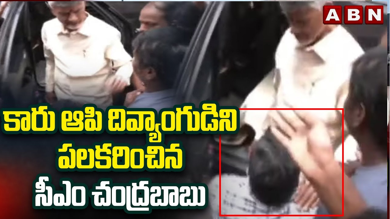 AP News: కారు ఆపి దివ్యాంగుడిని పలకరించిన సీఎం చంద్రబాబు 