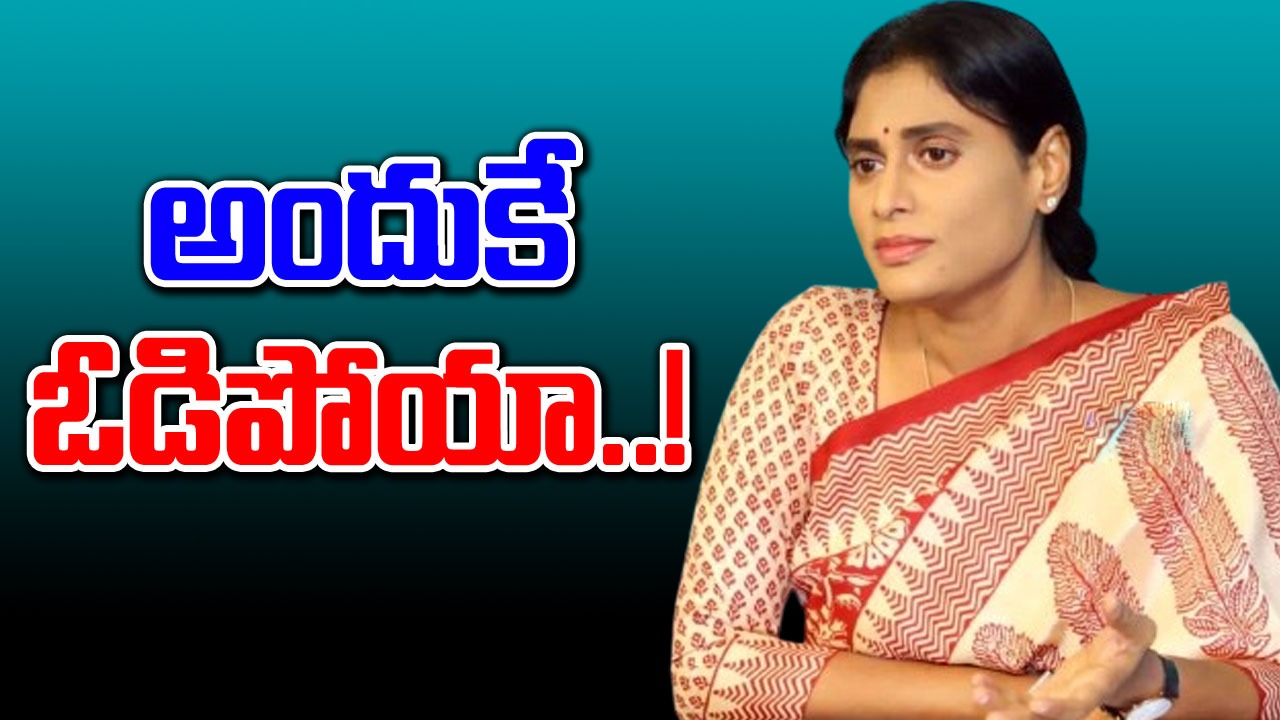 Andhra Pradesh: నా ఓటమి కారణం వాళ్లే.. వైఎస్ షర్మిల సంచలన వ్యాఖ్యలు..