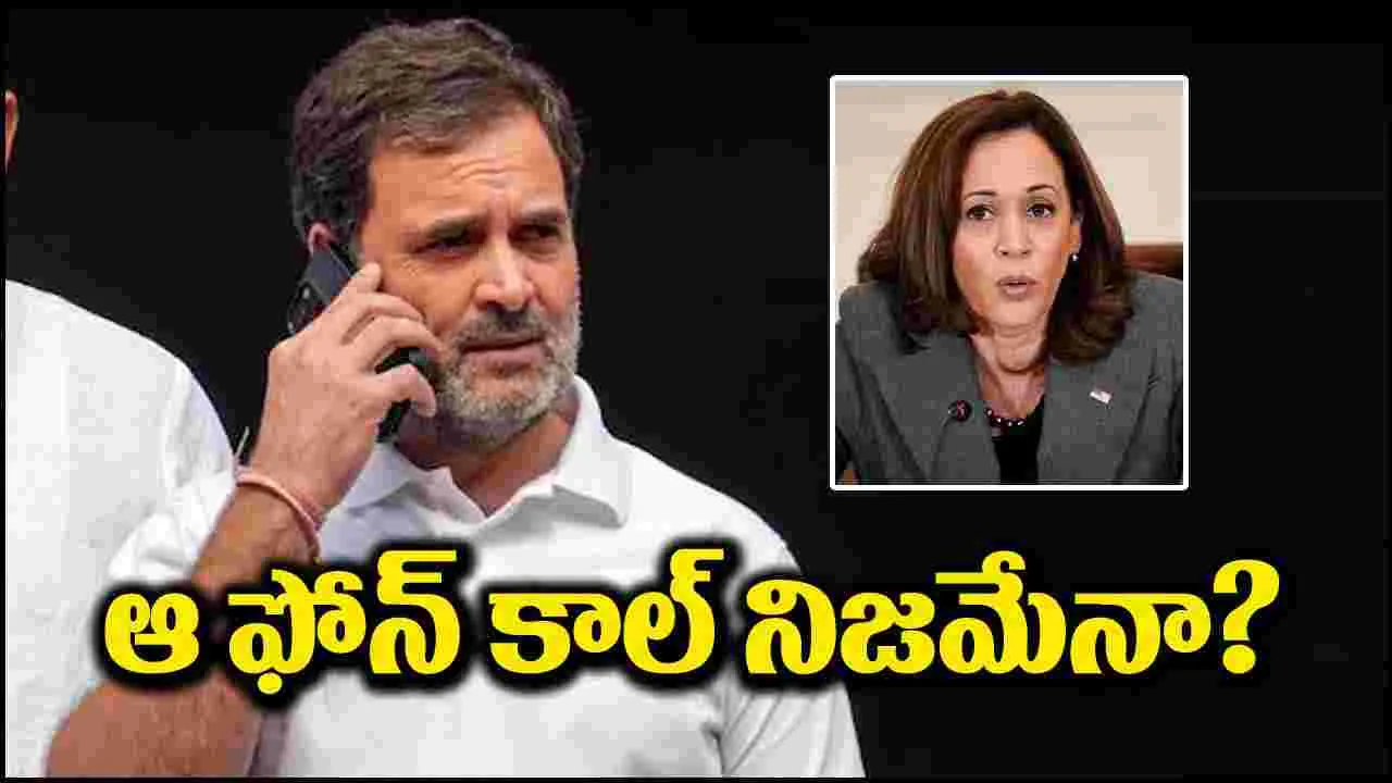 Rahul Gandhi: రాహుల్ గాంధీ, కమలా హారిస్ నిజంగానే ఫోన్‌లో మాట్లాడారా..?