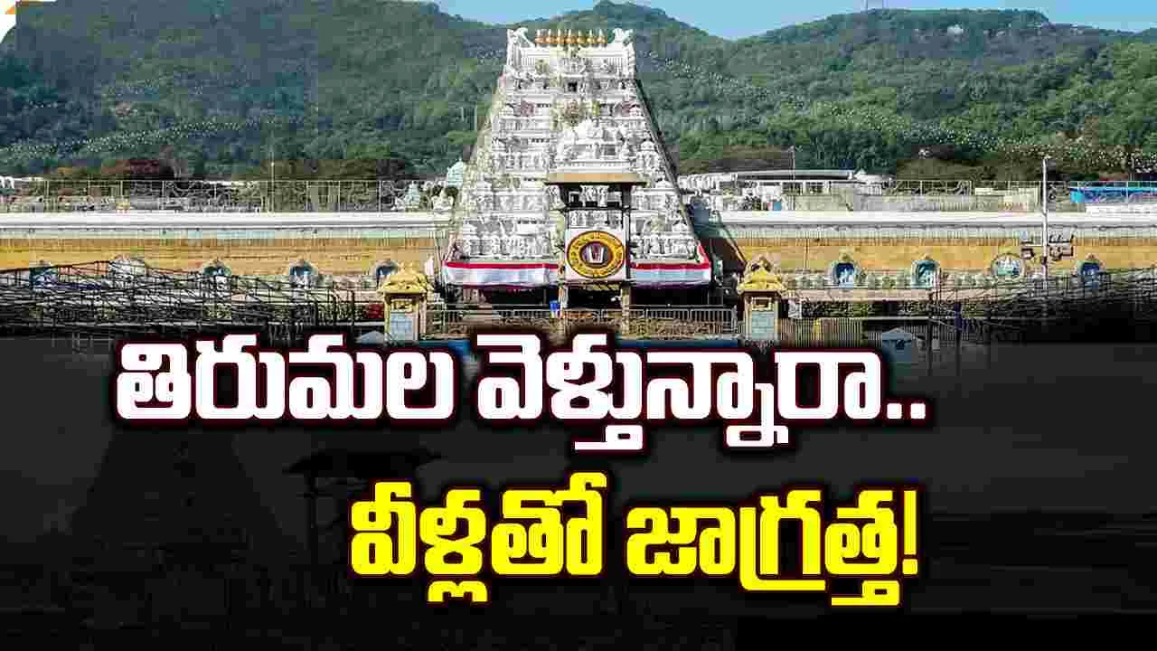 Tirumala: తిరుమల వెళ్తున్నారా.. తస్మాత్ జాగ్రత్త!