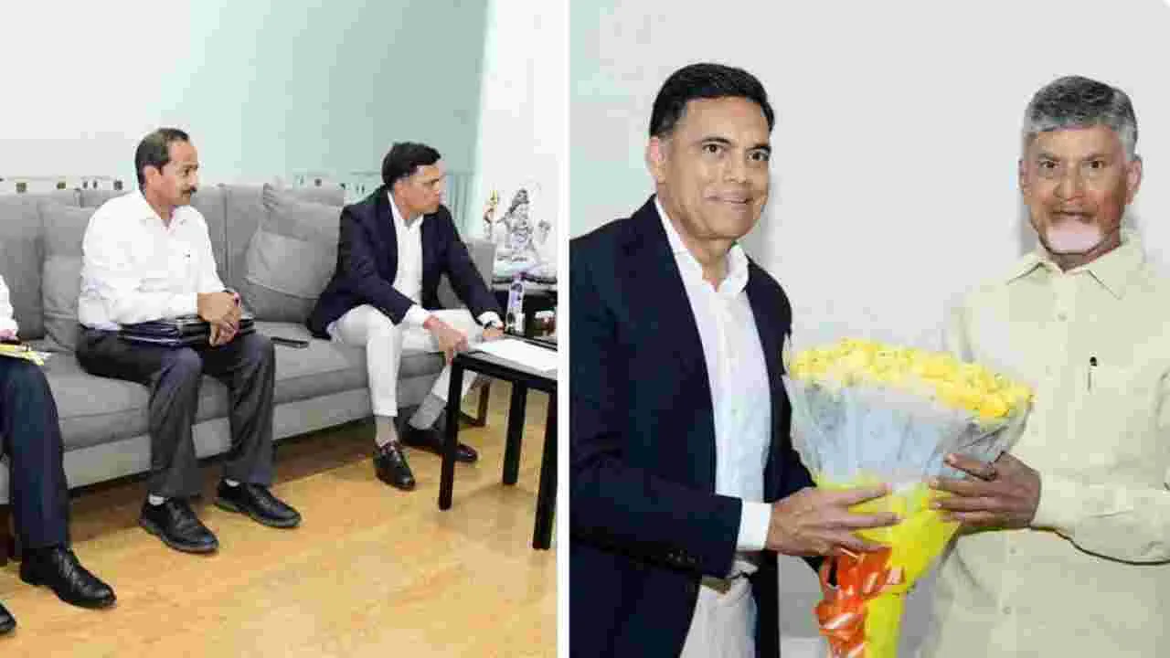 CM Chandrababu: సీఎం చంద్రబాబును కలిసిన JSW గ్రూప్ ఛైర్మన్ సజ్జన్ జిందాల్..