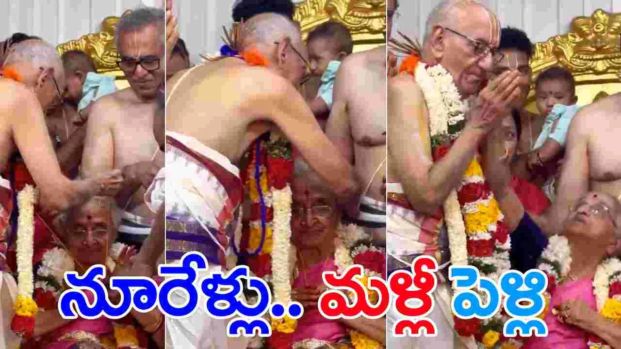 Viral Video: మళ్లీ పెళ్లి.. ఈ వయస్సులోనూ తాతపై బామ్మ కొంటెతనం.. నవ్వుకుంటున్న నెటిజన్లు!