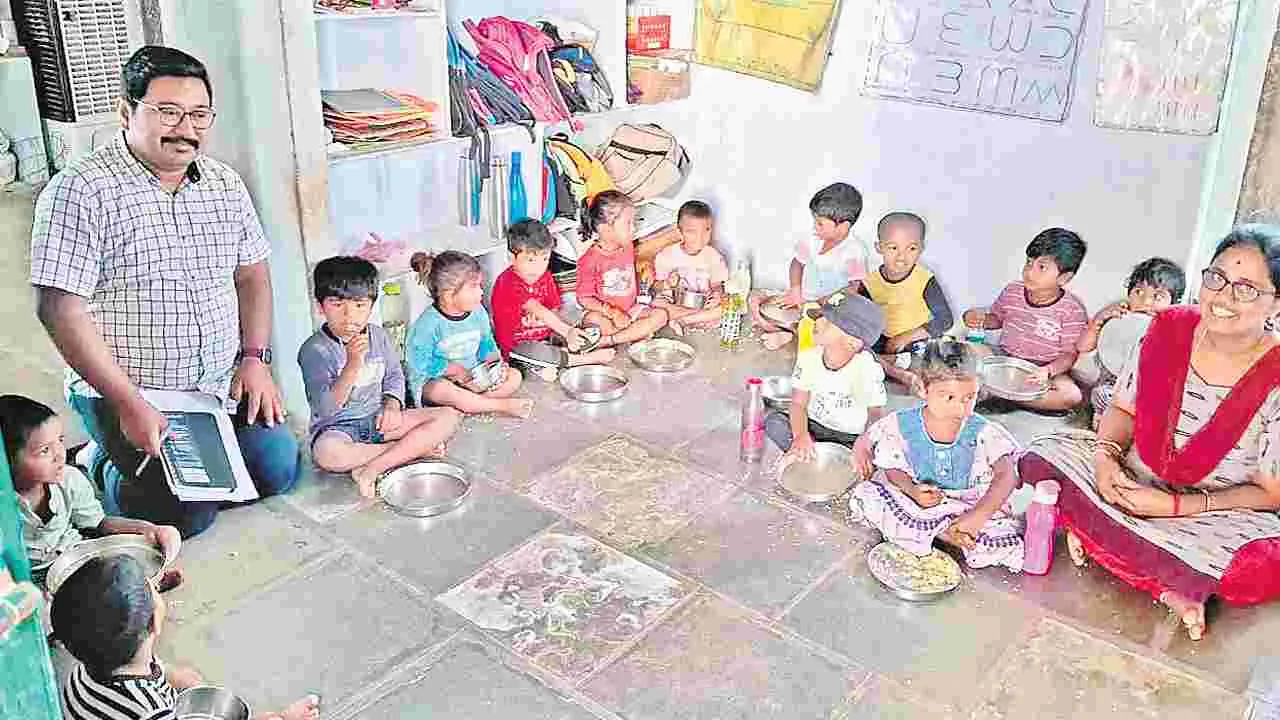 Anganwadi: ప్రీ-ప్రైమరీ స్కూళ్లలా.. అంగన్‌వాడీలు