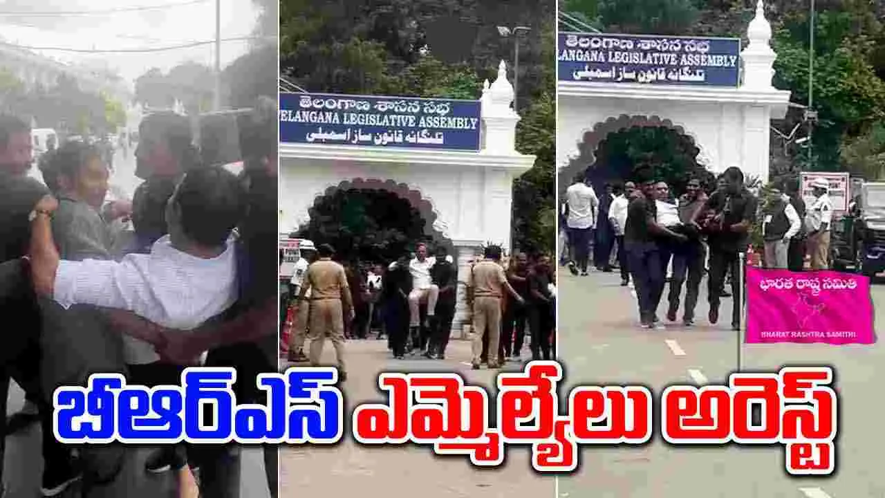 TG Assembly Sessions: బీఆర్ఎస్ ఎమ్మెల్యేలు అరెస్ట్..