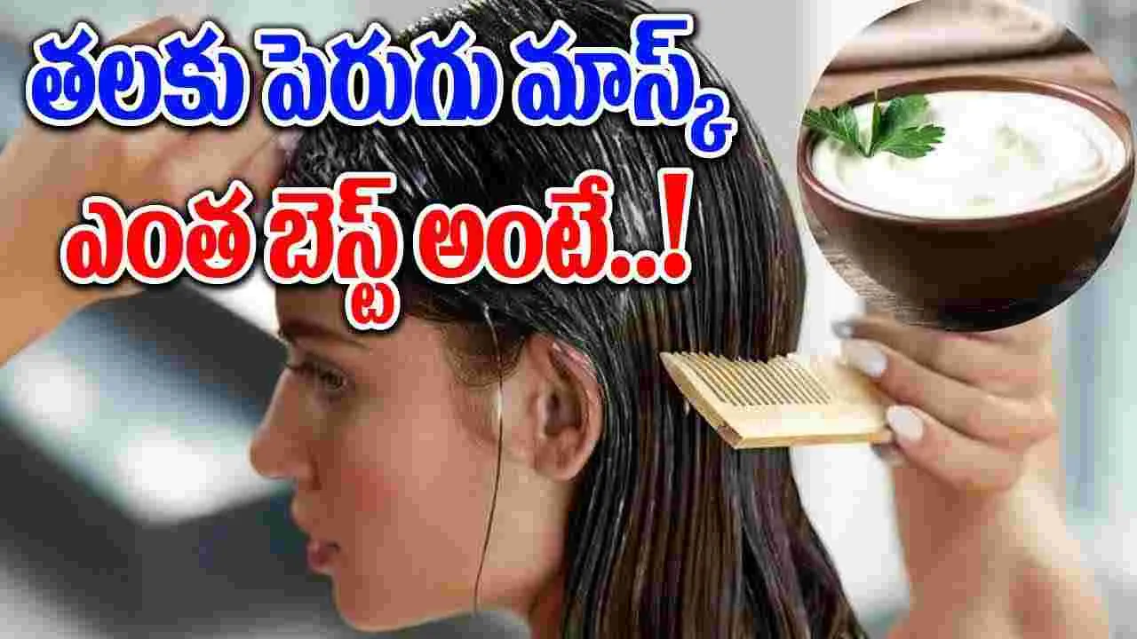 Hair care : వెంట్రుకలు పెళుసుగా ఉంటే పెరుగు మాస్క్ వేయండి.. సరిపోతుంది..!