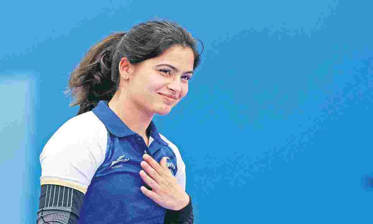 Manu Bhakar : అదిగదిగో.. హ్యాట్రిక్‌ 