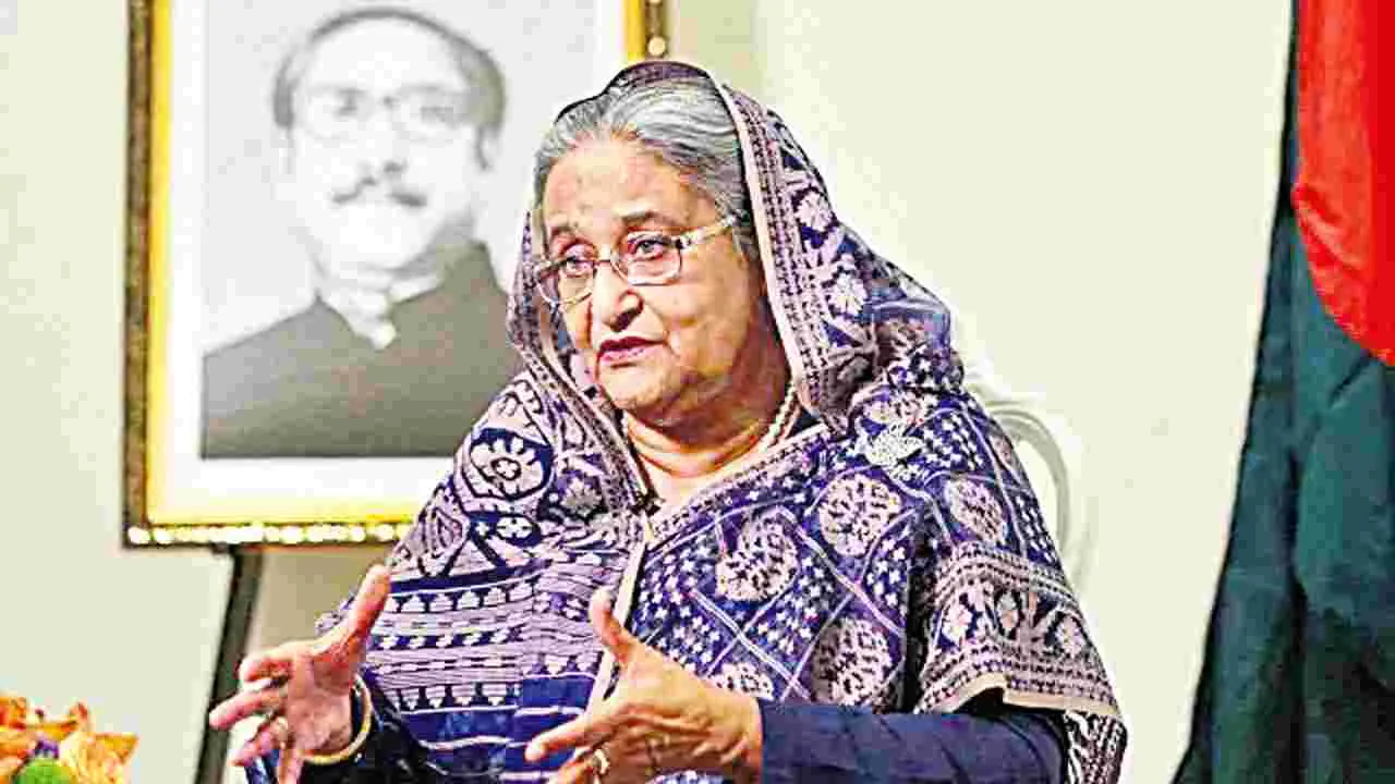 Ex-PM Sheikh Hasina : బంగ్లాలో అధికార మార్పునకు అమెరికా కుట్ర 