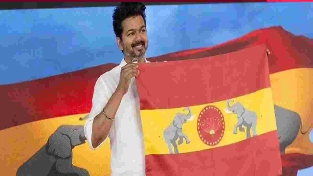 Hero Vijay: వివాదాస్పదంగా మారిన విజయ్‌ పార్టీ జెండా..