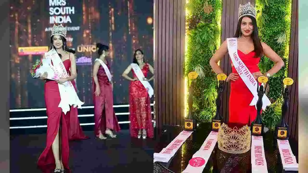 Mrs South India: ‘మిసెస్‌ సౌత్‌ ఇండియా’గా హైదరాబాదీ వర్షారెడ్డి   