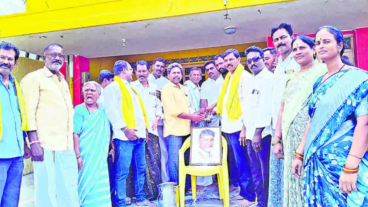 TDP : కూటమి వందరోజుల పాలనపై సంబరాలు