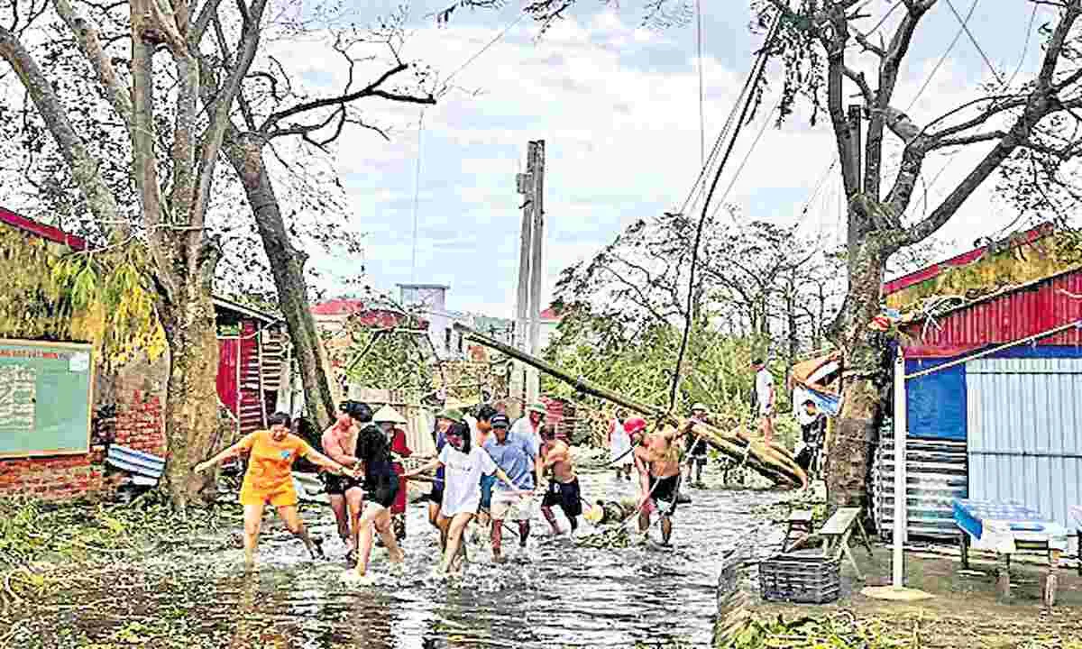 మయన్మార్‌లో యాగీ తుఫాను బీభత్సం