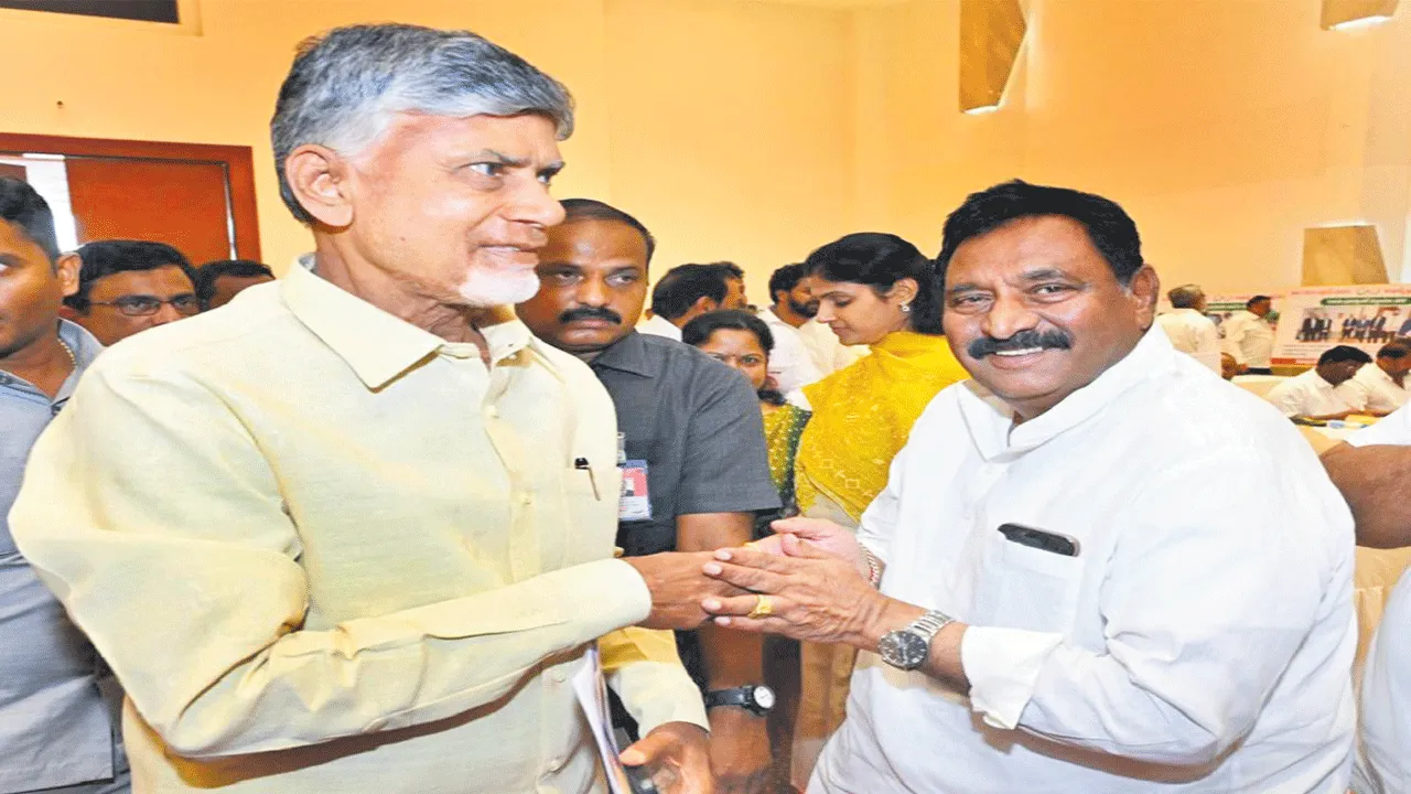 సీఎం చంద్రబాబుకు ఎమ్మెల్యే రాజప్ప అభినందన