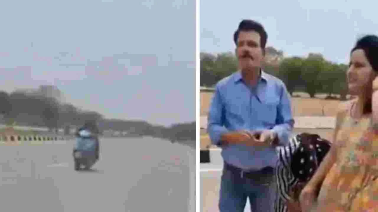 Viral Video: ప్రేయసితో కలిసి స్కూటీపై వెళ్తున్న భర్త.. అతడి భార్య ఎలాంటి షాకిచ్చిందంటే.. వీడియో వైరల్.. 