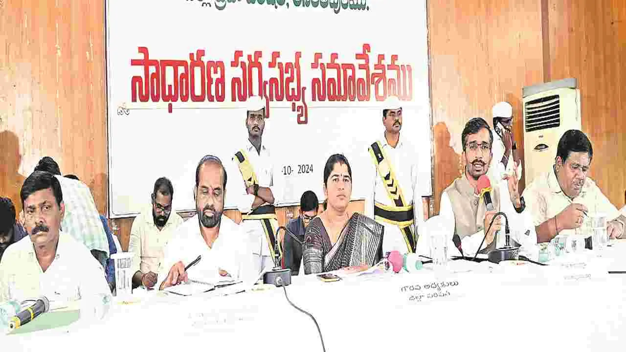 ZP MEETING : రైతులను ఆదుకోండి..!