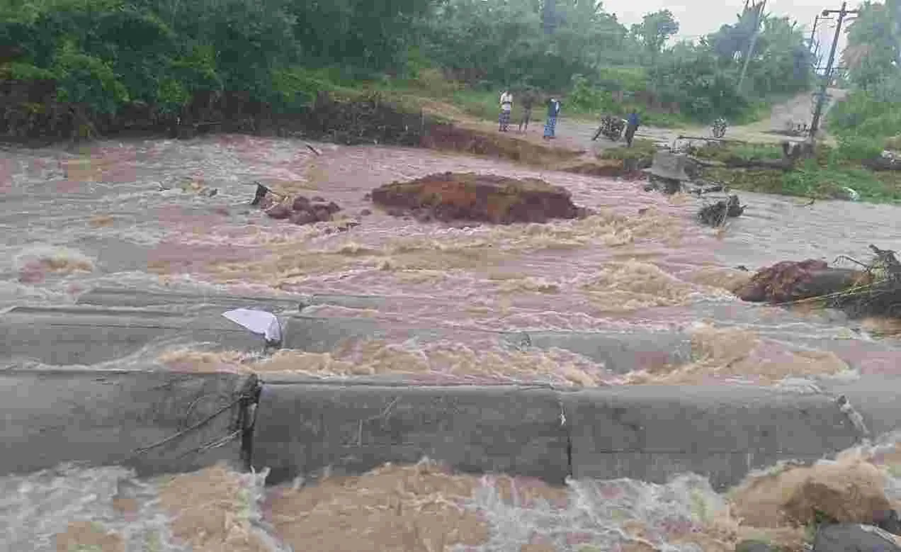  సోమలలో భారీ వర్షం 