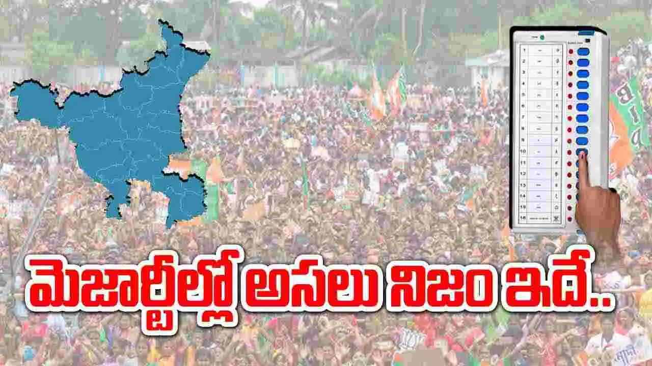 Majority Votes in Haryana: హర్యానాలో మెజార్టీపై అదంతా అబద్ధం.. ఇదే నిజం