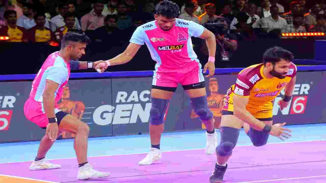 Telugu Titans: జైపూర్‌‌ పింక్ పాంథర్స్‌ భారీ విజయం