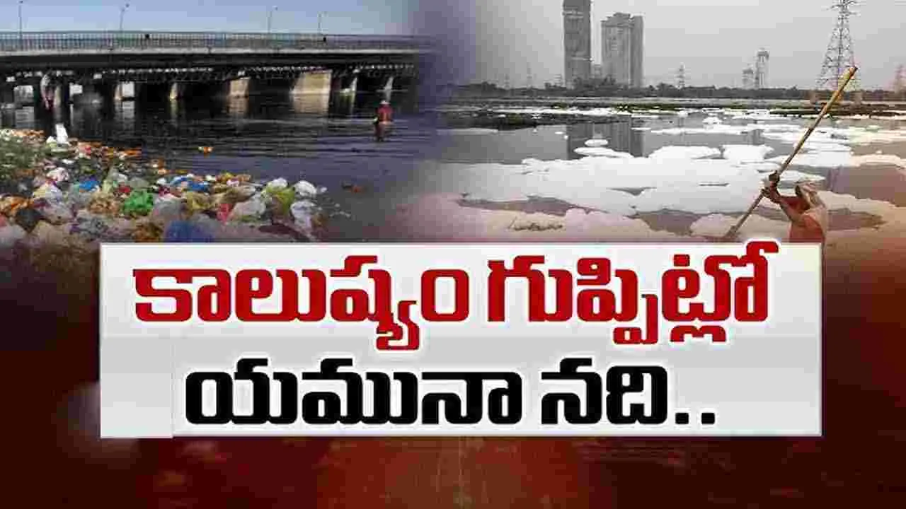 Yamuna River Pollution: కాలుష్య విషనురుగు కక్కిన యుమున నది ... ఆందోళనలో ప్రజలు