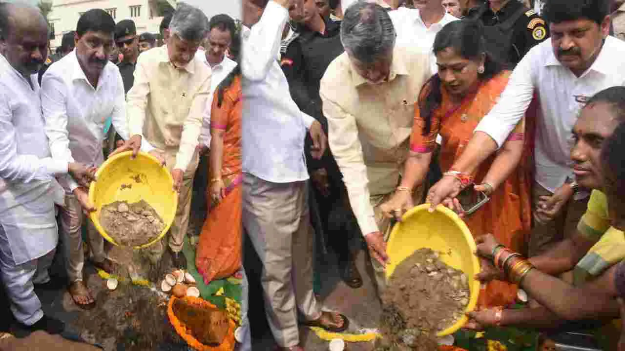 CM Chandrababu: ఏపీలో గుంతలు పూడ్చే కార్యక్రమానికి సీఎం చంద్రబాబు శ్రీకారం