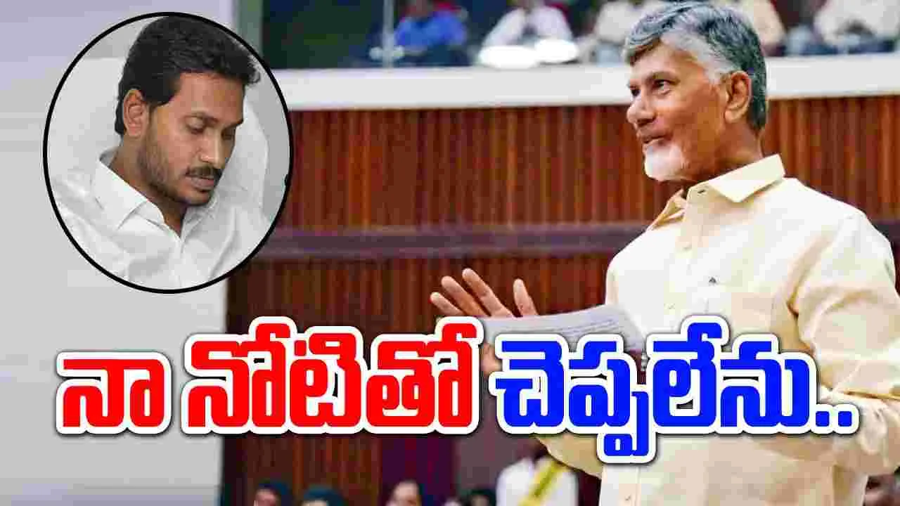 AP Assembly: నా నోటితో చెప్పలేను.. అసెంబ్లీలో సీఎం చంద్రబాబు సంచలనం..